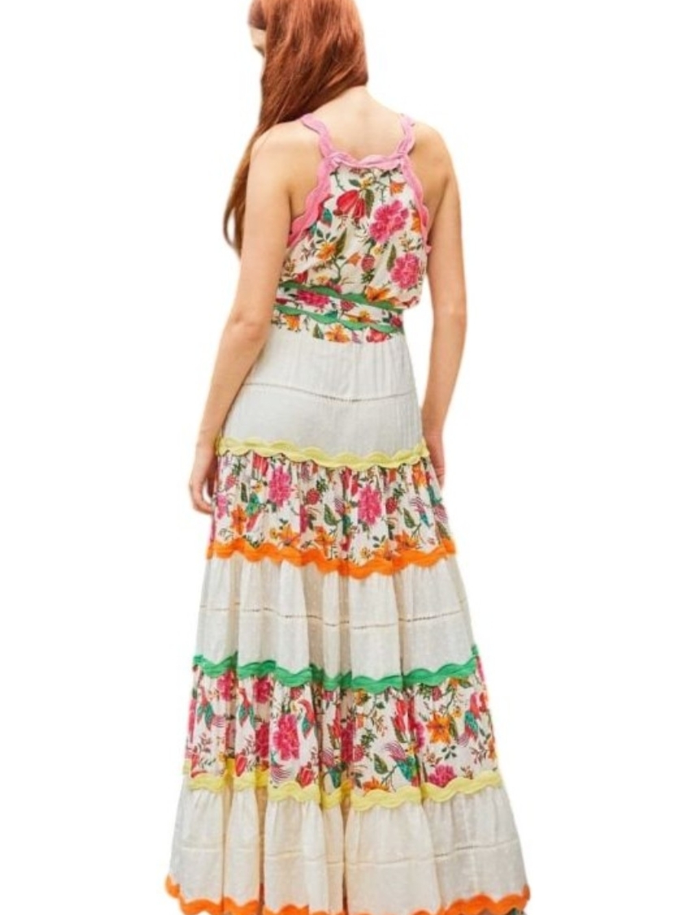 Farm Rio Toucans Garden Belted Maxi Dress. - Picture 2 of 3